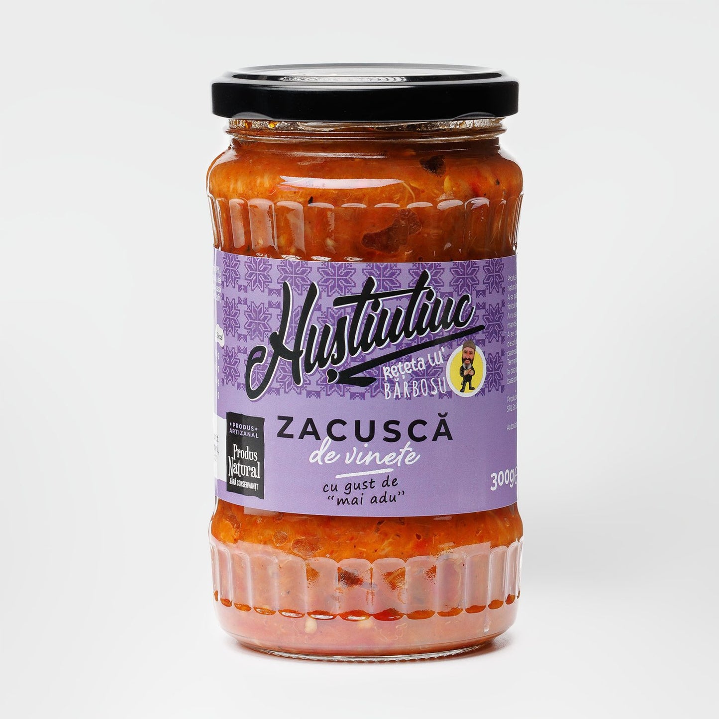 Zacusca de vinete, Huștiuliuc, 300 gr.