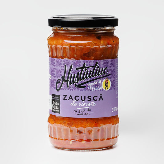 Zacusca de vinete, Huștiuliuc, 300 gr.