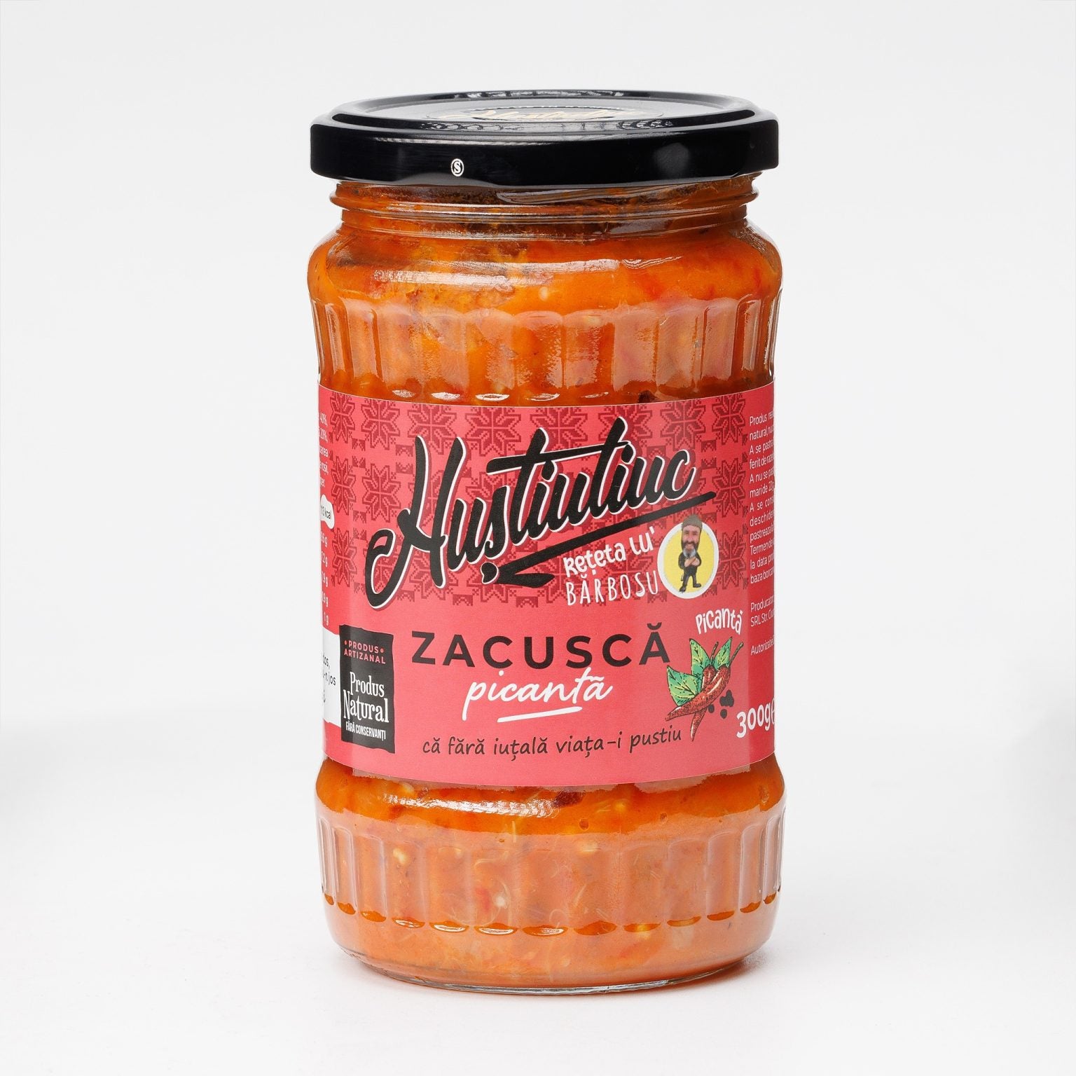 Spicy Zacusca , Huștiuliuc, 300 gr
